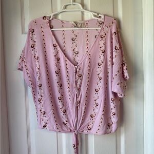 Hiatus Pink Floral Women's Top